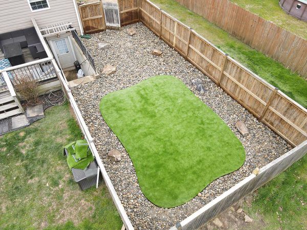 Artificial turf installation in Maryland