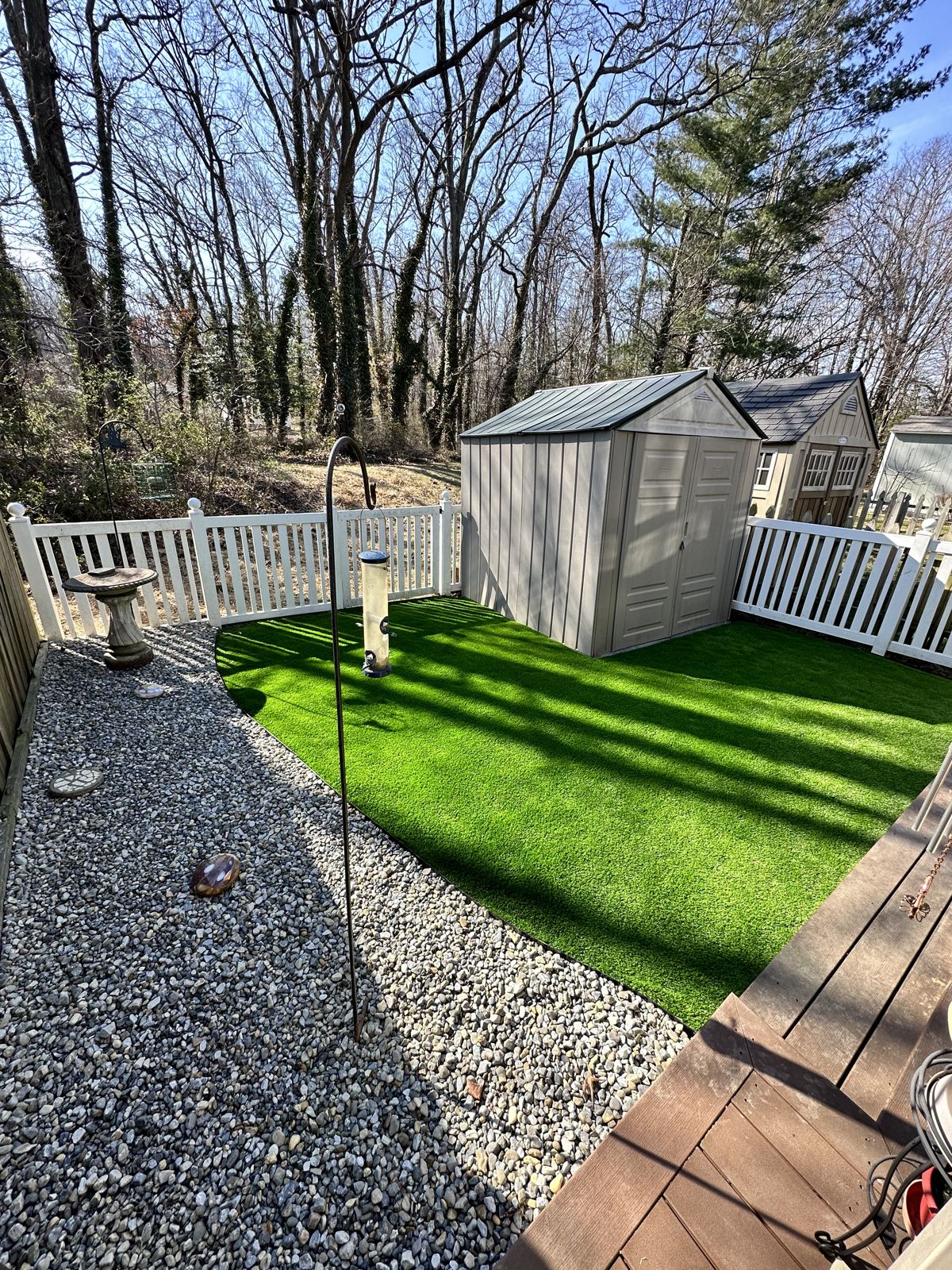 Artificial turf installation in Maryland