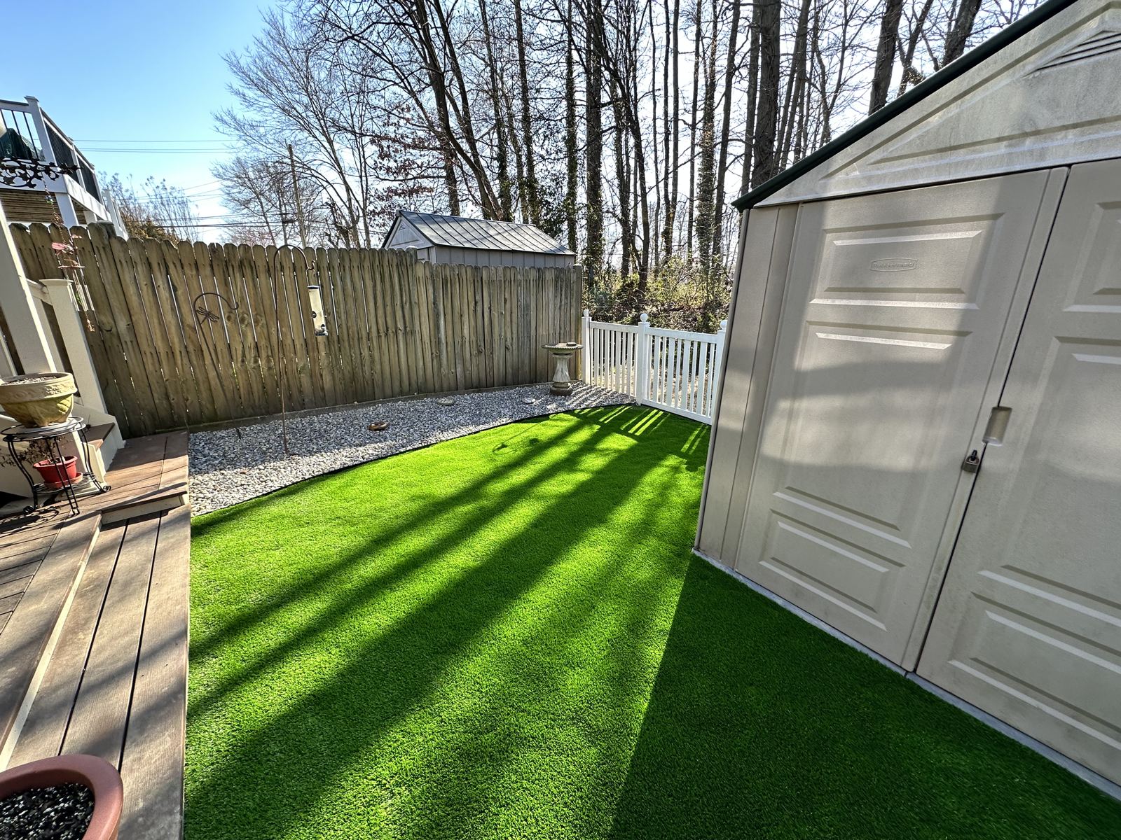 Artificial turf installation in Maryland