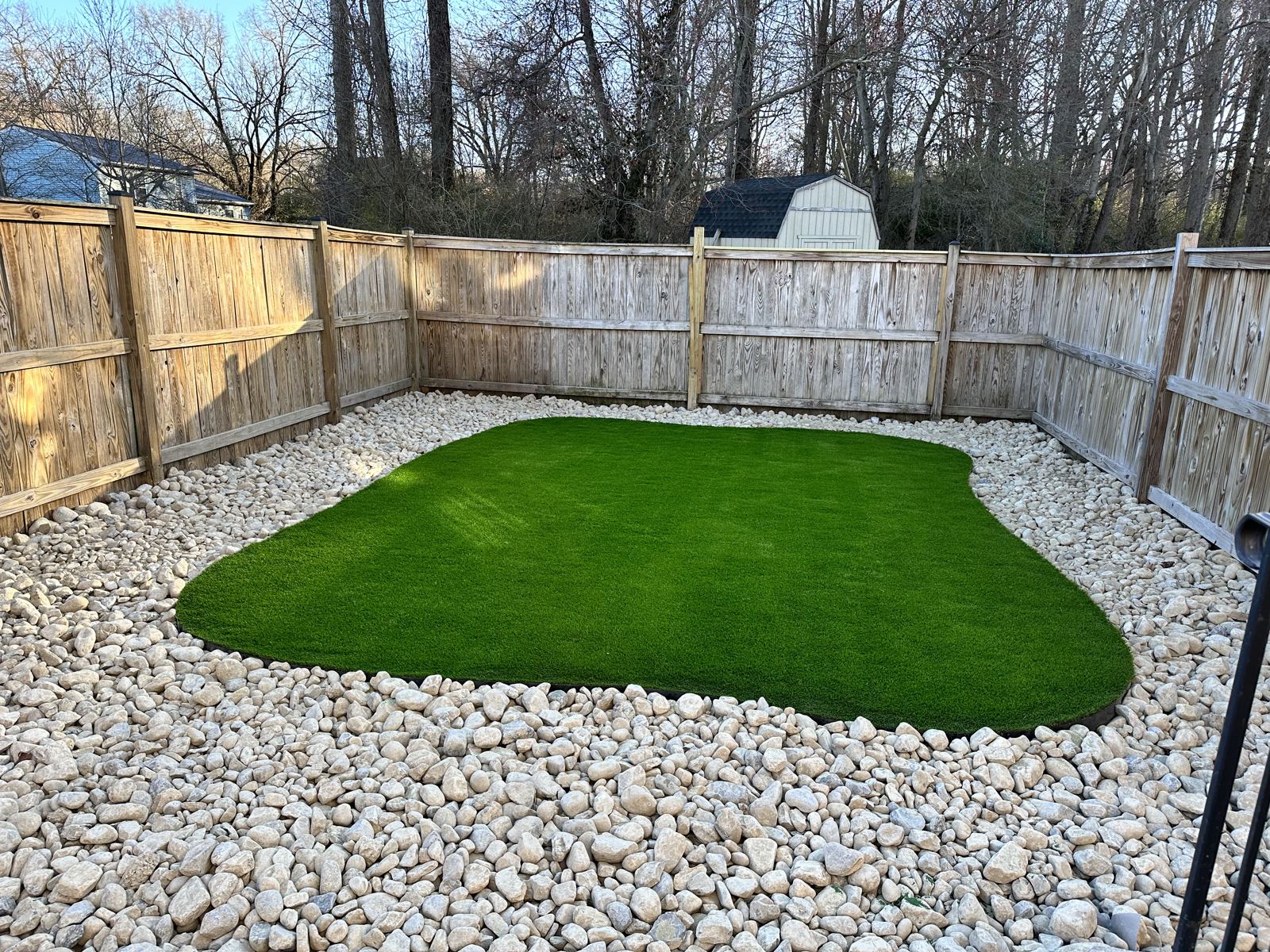 Artificial turf installation in Maryland