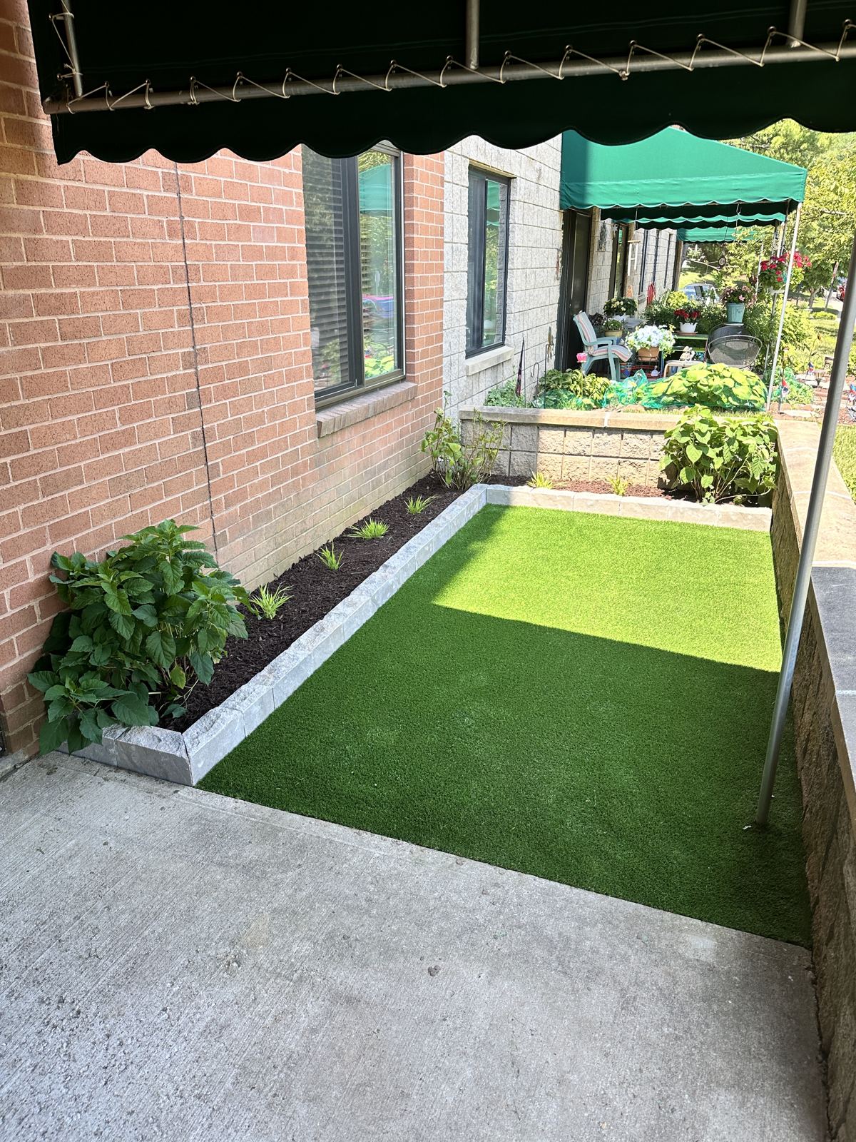 Artificial turf installation in Maryland