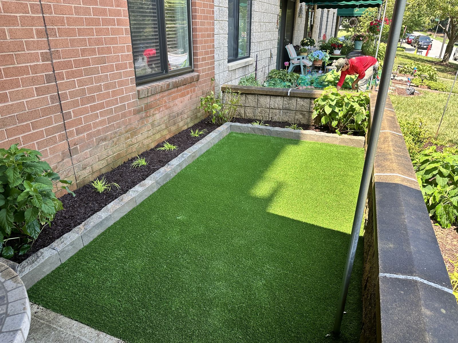 Artificial turf installation in Maryland