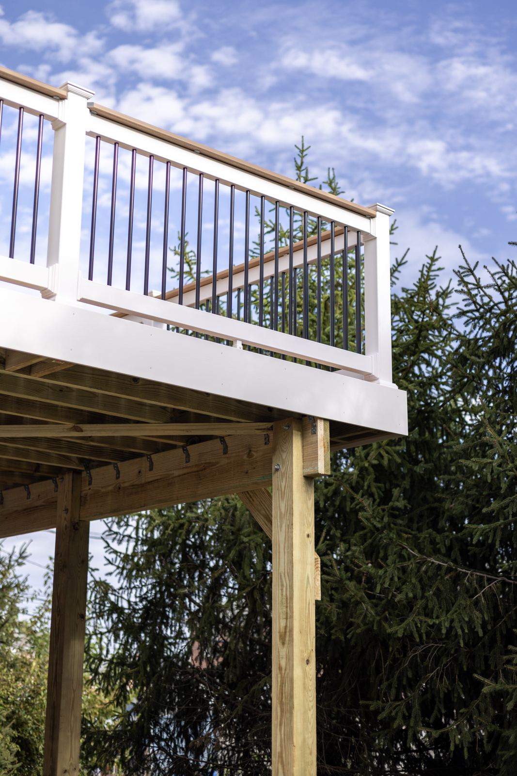 Custom deck built by PTG Landscape in Maryland
