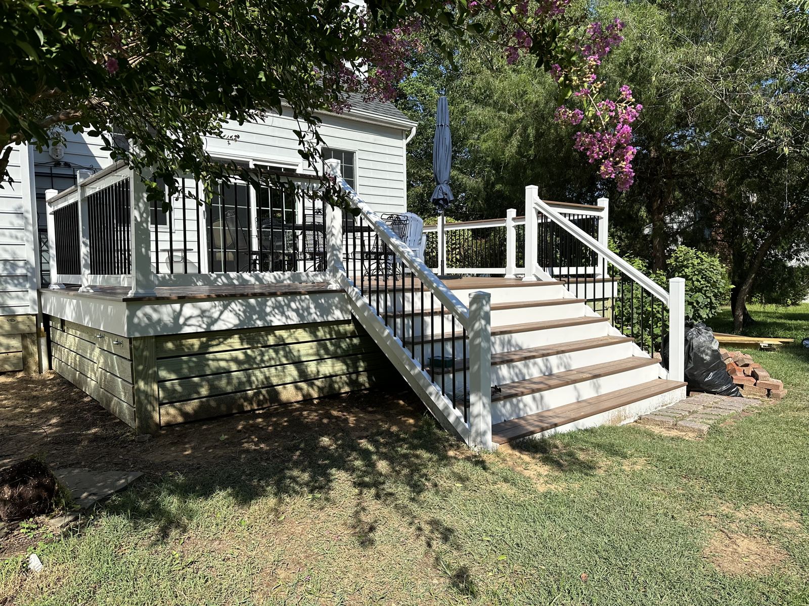 Custom deck built by PTG Landscape in Maryland