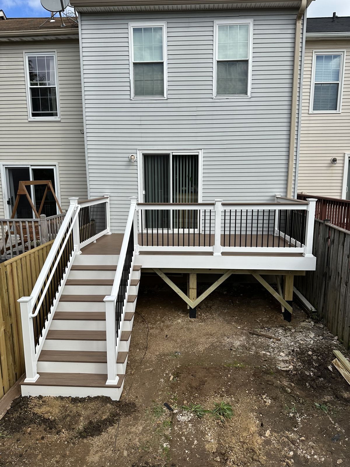Custom deck built by PTG Landscape in Maryland