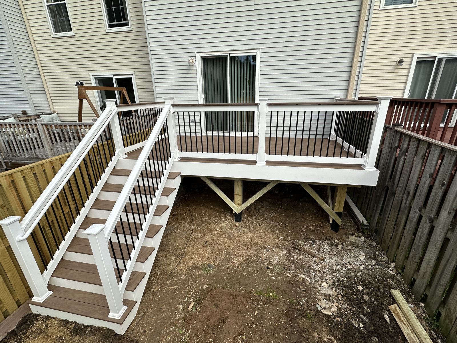 Custom deck built by PTG Landscape in Maryland