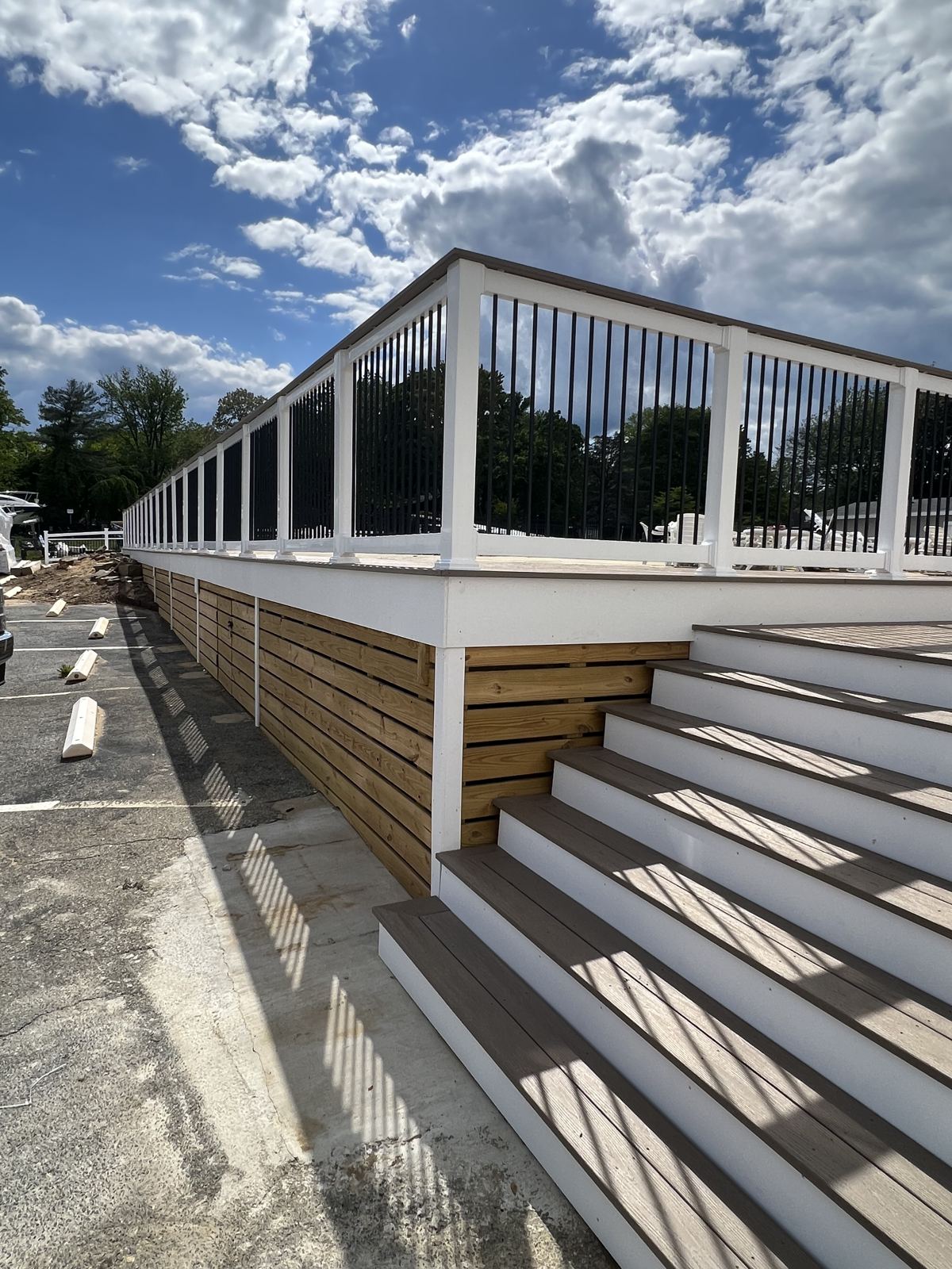 Custom deck built by PTG Landscape in Maryland