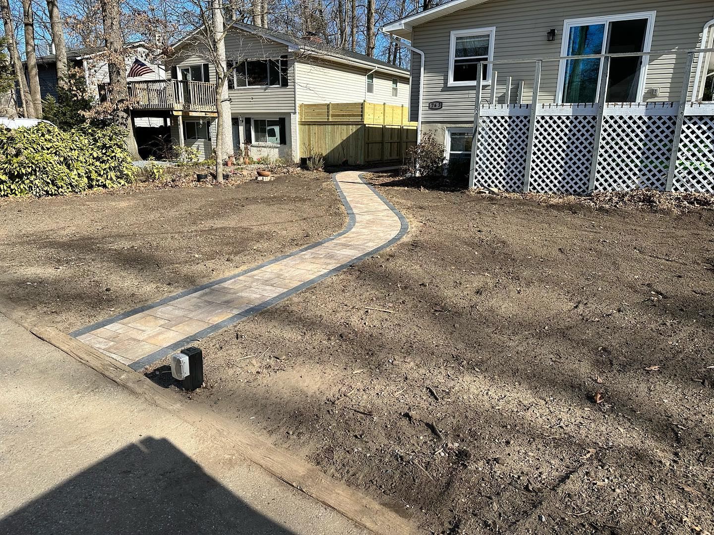 Hardscaping project by PTG Landscape in Maryland