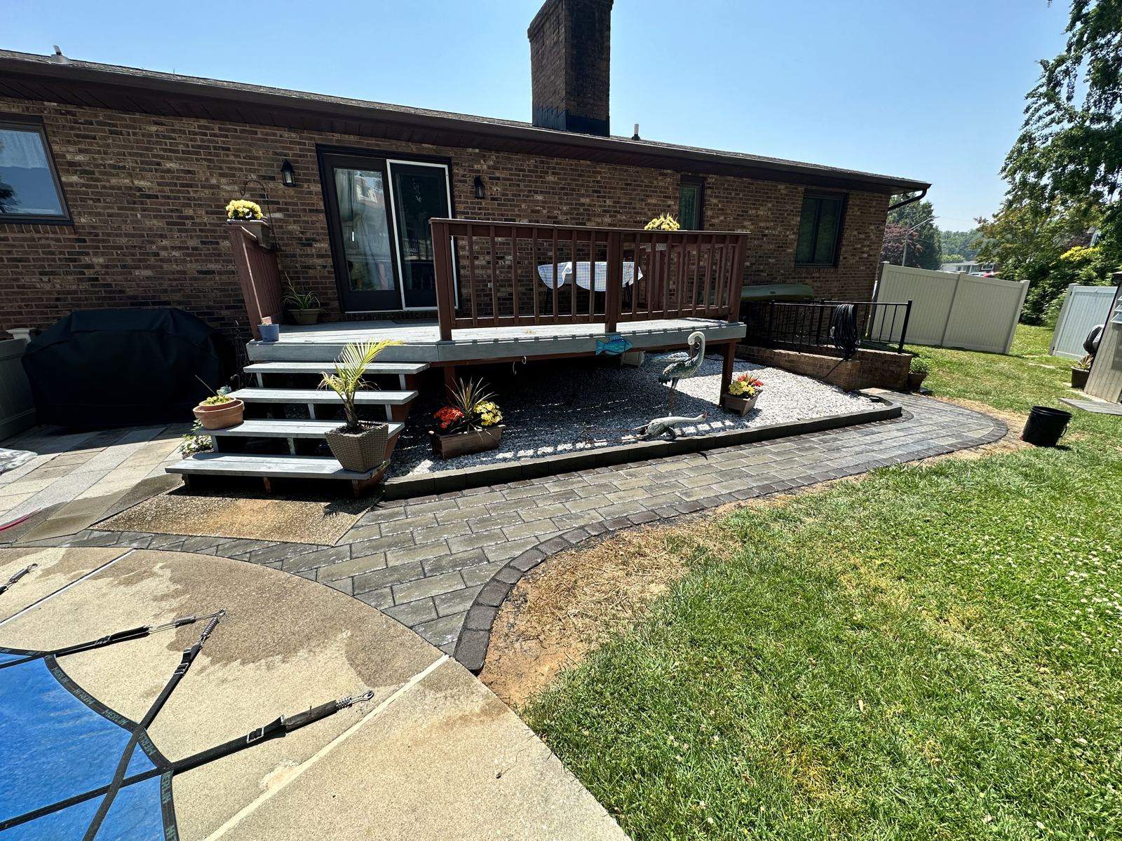 Hardscaping project by PTG Landscape in Maryland