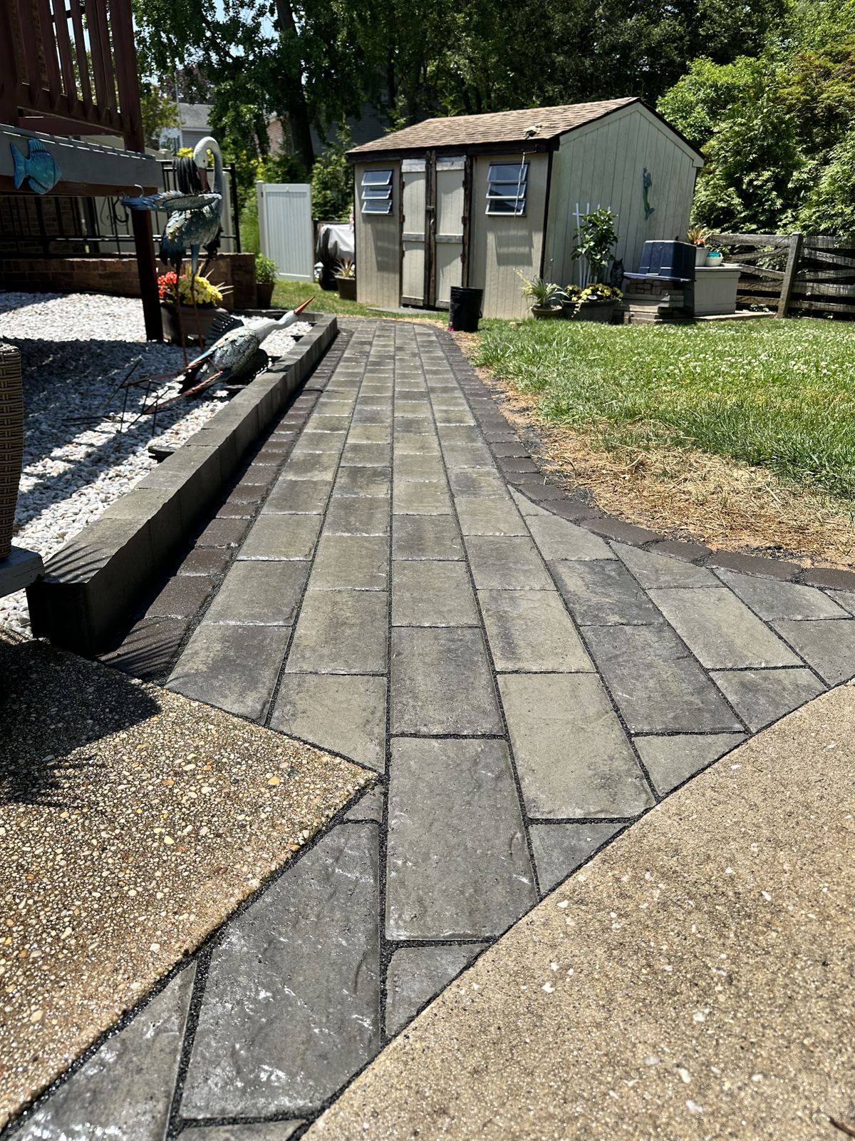Hardscaping project by PTG Landscape in Maryland