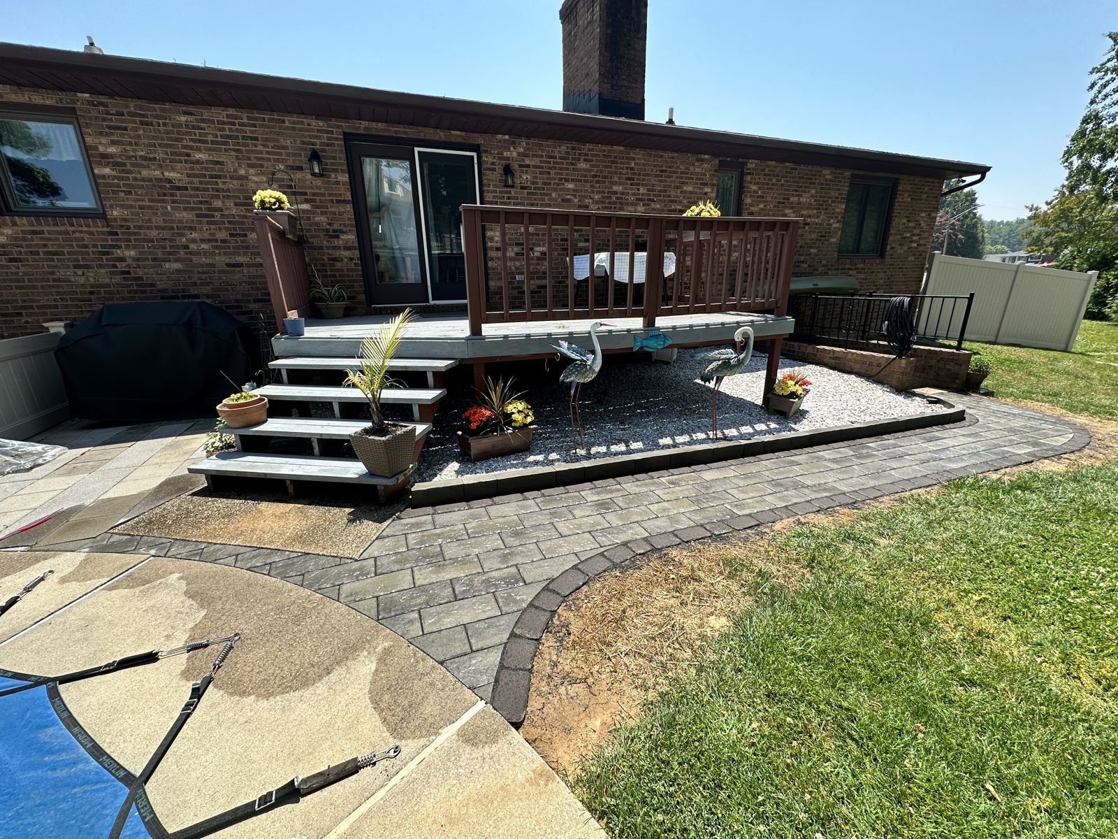 Hardscaping project by PTG Landscape in Maryland