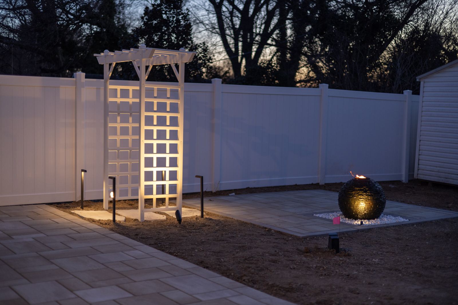 Landscape lighting design in Maryland