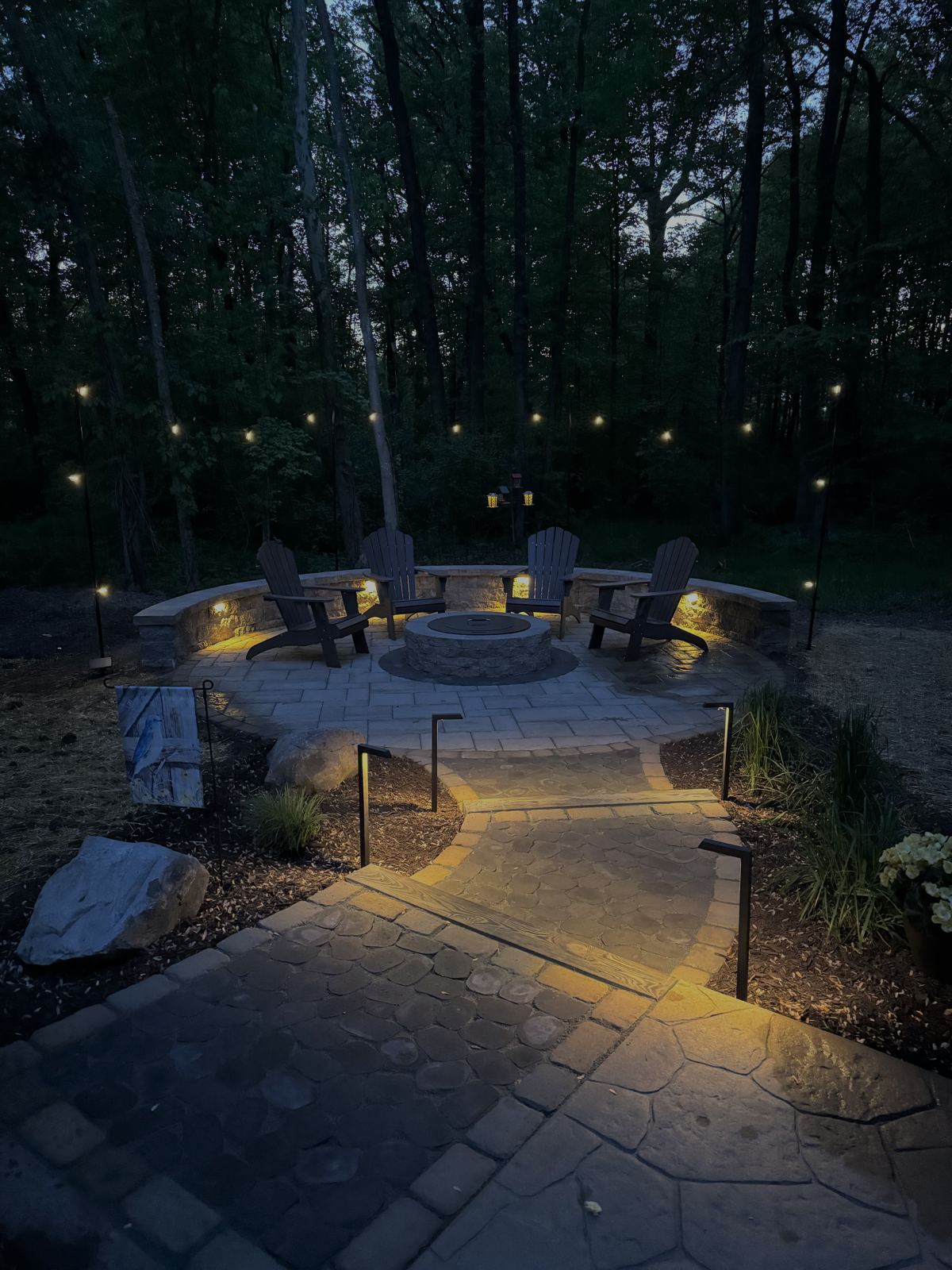 Landscape lighting design in Maryland