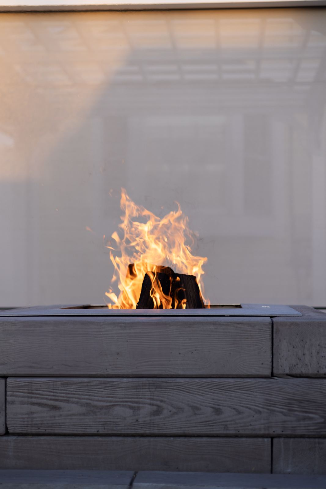 Custom outdoor fire pit installation in Maryland