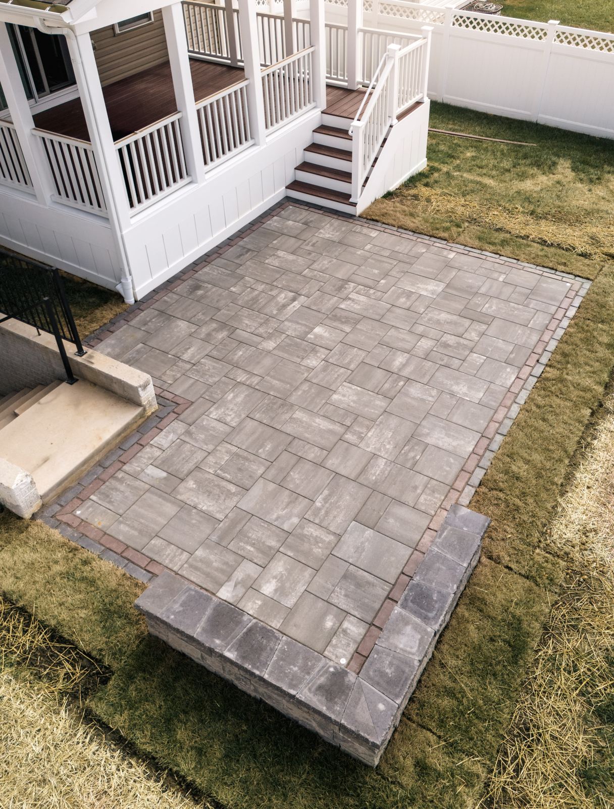 Paver patio and walkway installation in Maryland
