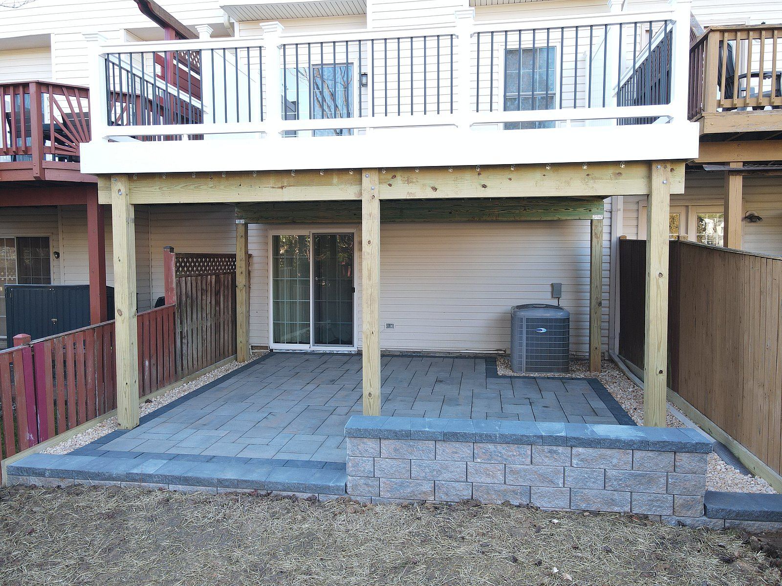 Paver patio and walkway installation in Maryland
