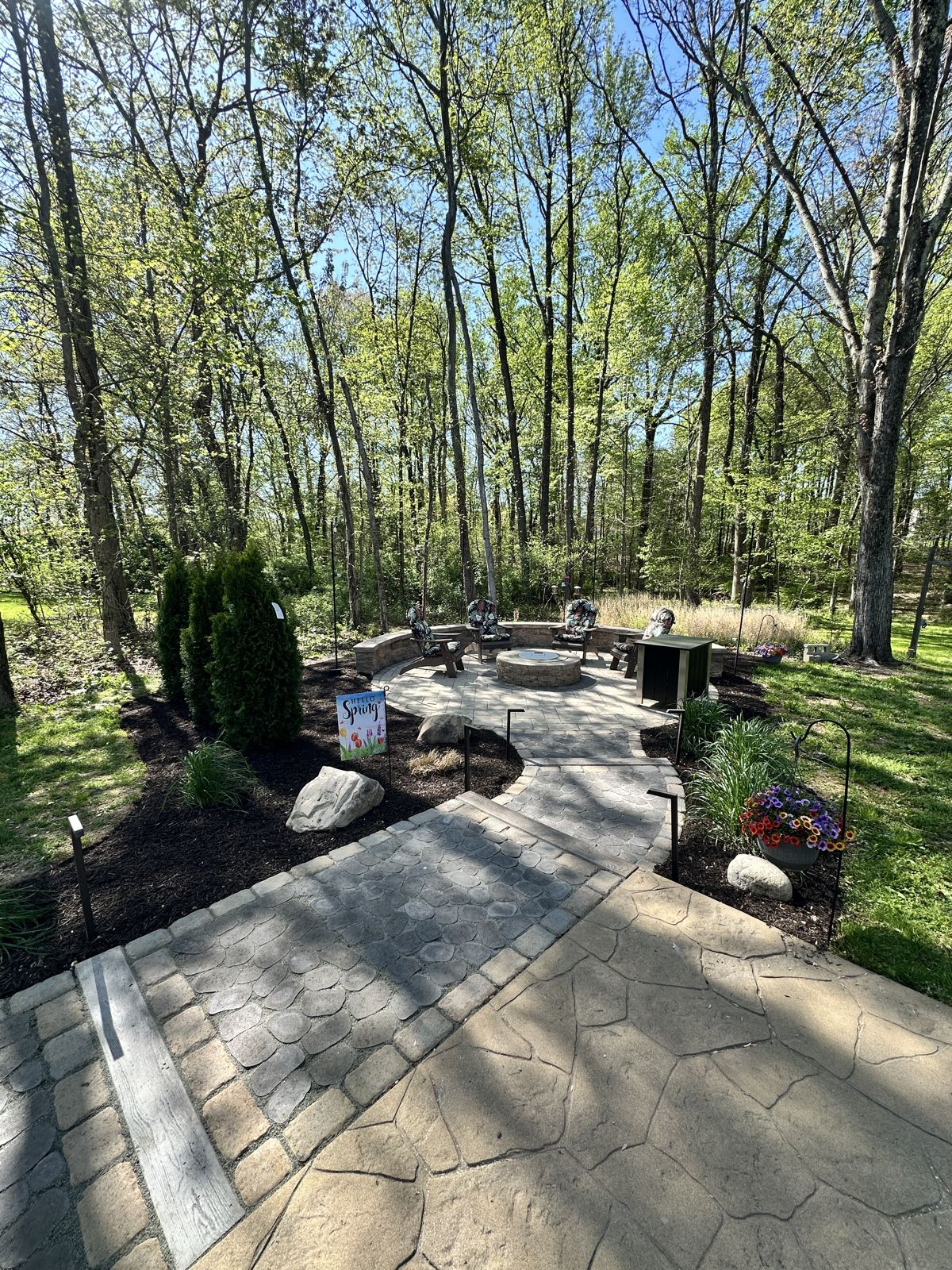 Paver patio and walkway installation in Maryland