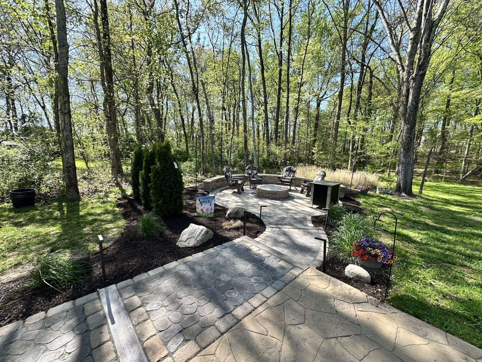 Paver patio and walkway installation in Maryland