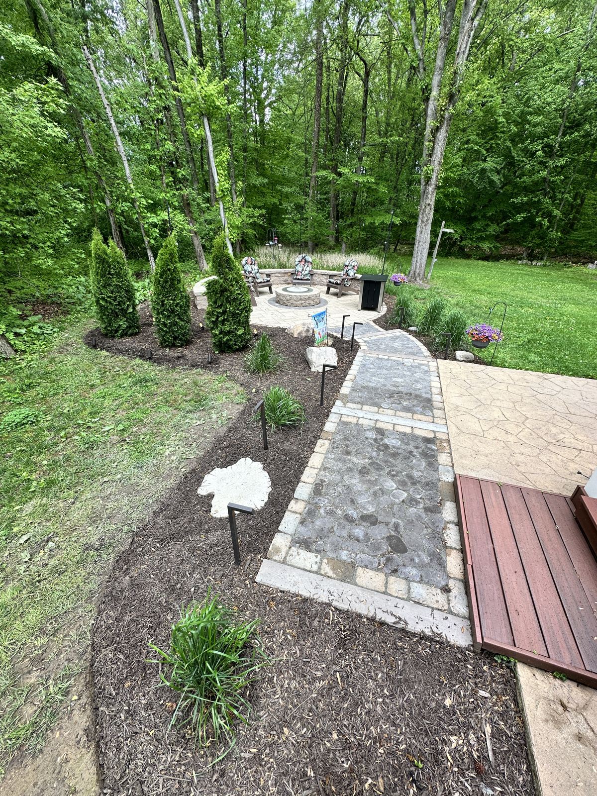 Paver patio and walkway installation in Maryland