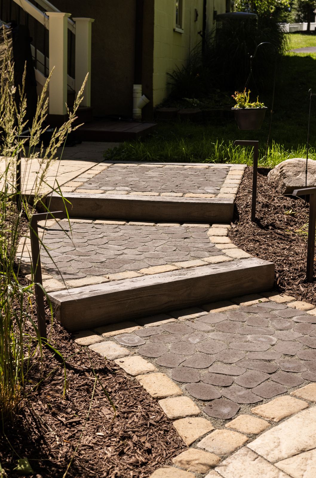 Paver patio and walkway installation in Maryland