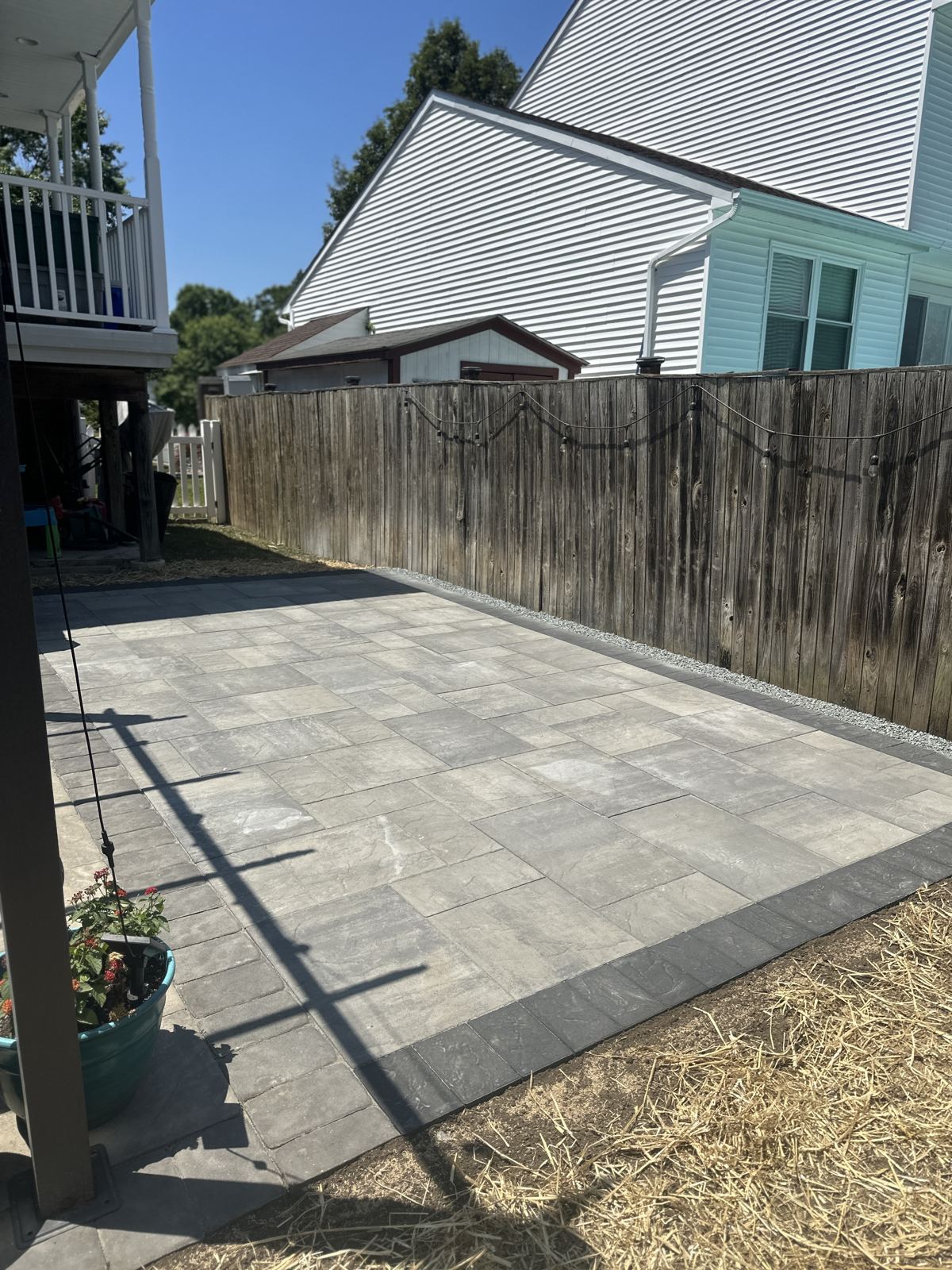 Paver patio and walkway installation in Maryland