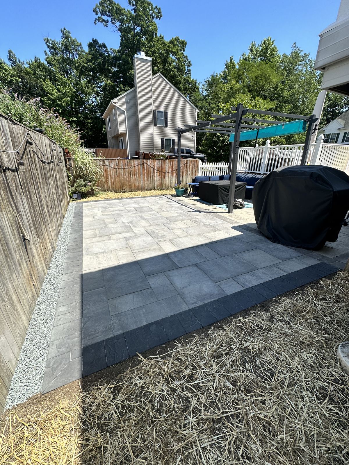 Paver patio and walkway installation in Maryland