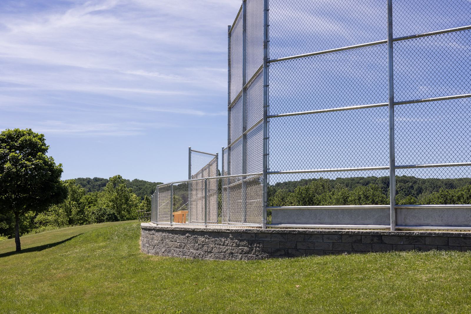 Retaining wall built by PTG Landscape in Maryland
