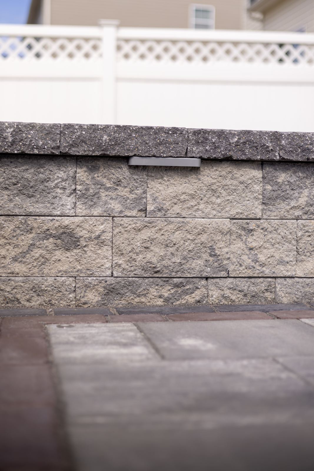 Retaining wall built by PTG Landscape in Maryland