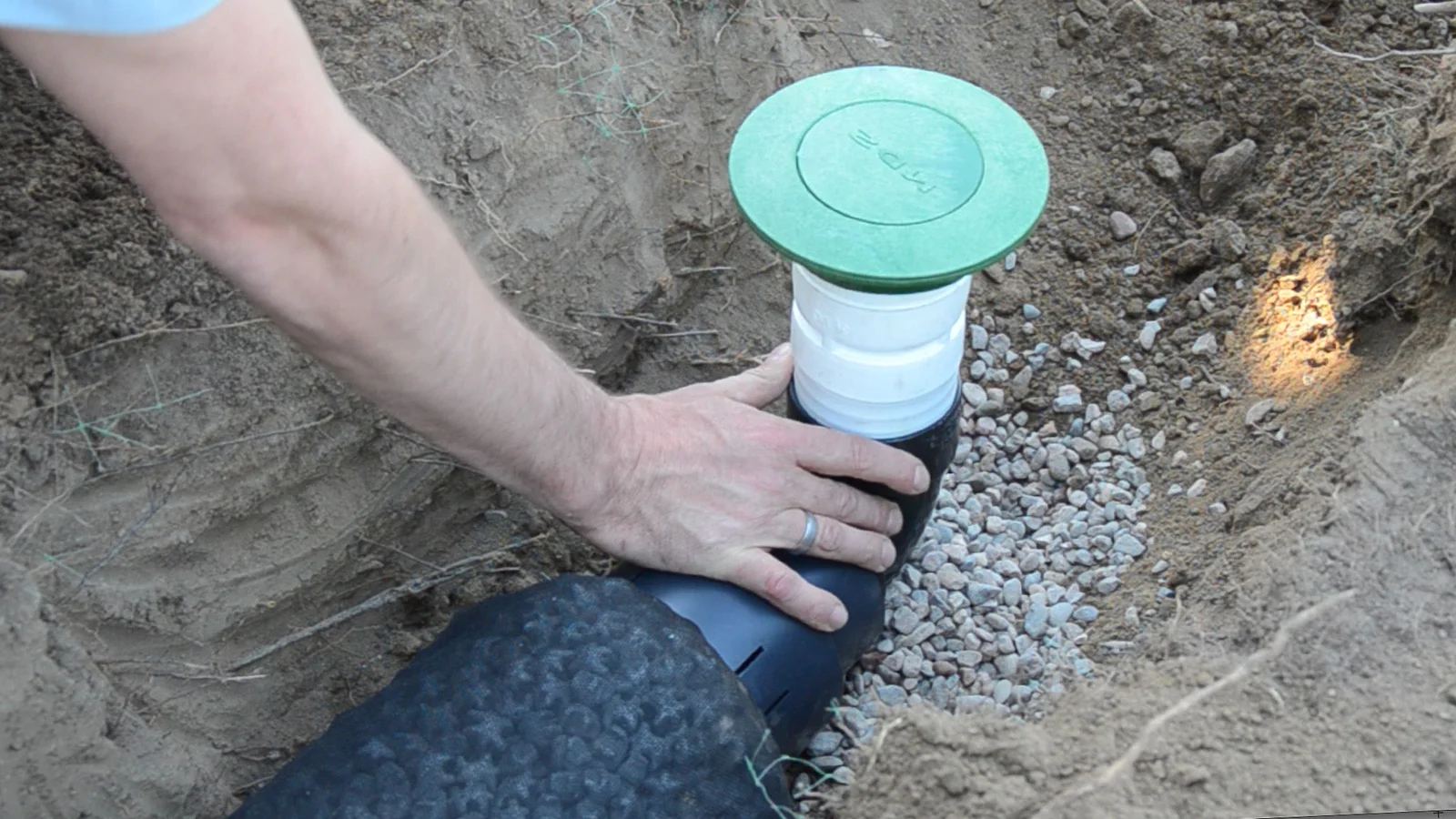 Yard drainage solution installed in Maryland