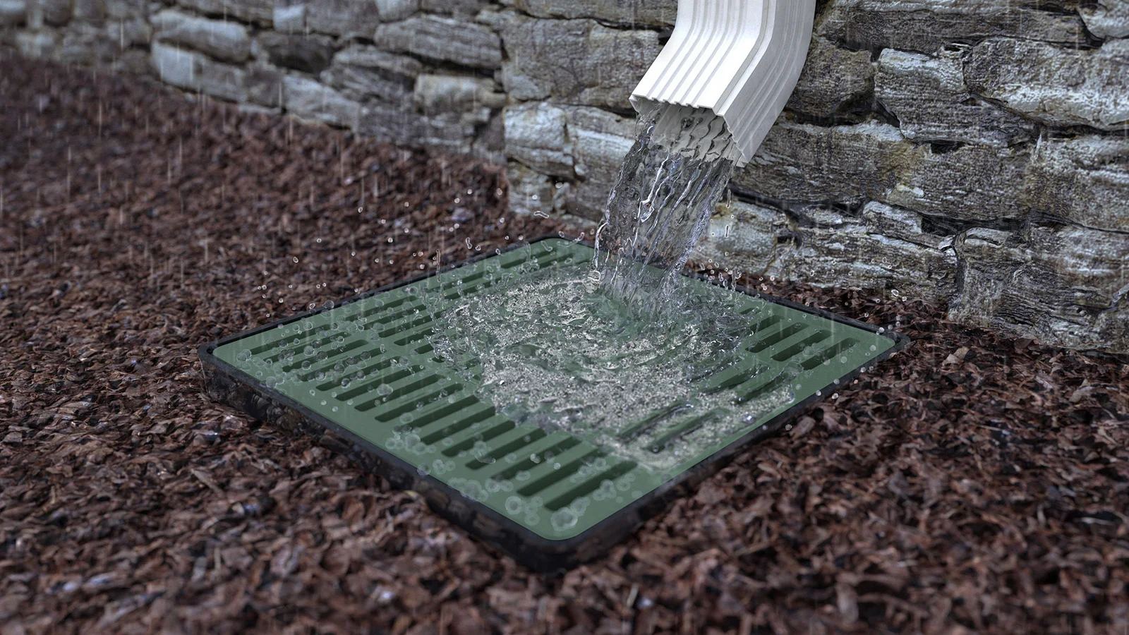 Yard drainage solution installed in Maryland