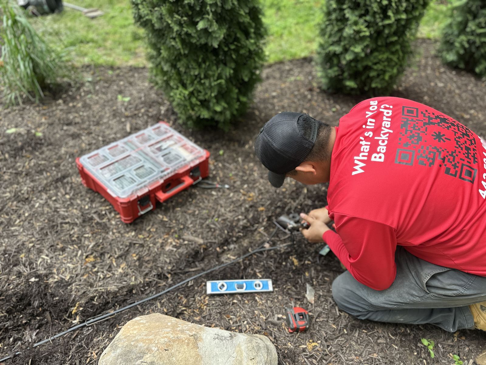 Yard drainage solution installed in Maryland
